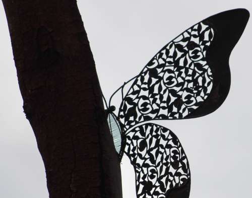 `Butterfly Sculpture in Profile` Original Digital Download Stock Photo
