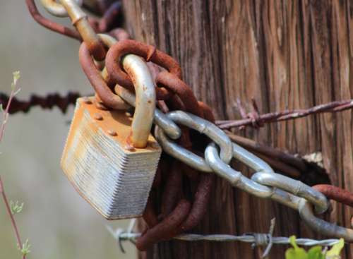 `Security: Padlock and Chain` Original Digital Download Stock Photo