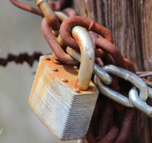 `Security: Padlock and Chain` Original Digital Download Stock Photo