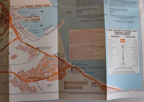 Three Vintage Folded AA Road Maps Durban to EL/PE 1993, Beaufort West to PE, 1995, Port Elizabeth 97