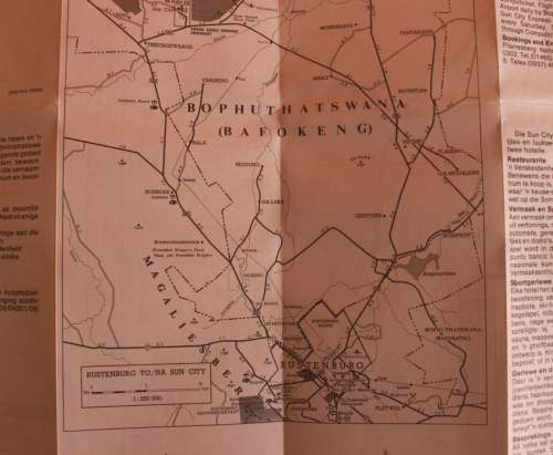 3 x Vintage Folded AA Maps Pretoria-Gaborone `90, Pretoria-Bloemfontein `92, PTA-Richards Bay `93