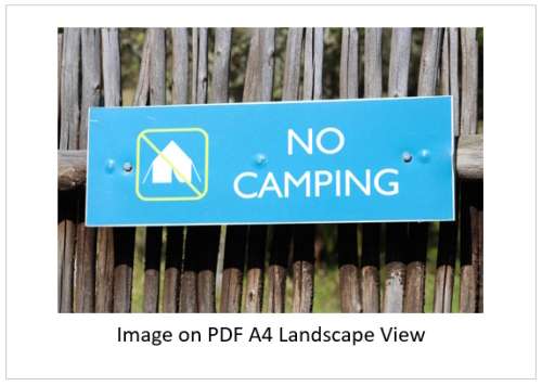 `No Camping` Sign Original Digital Download Stock Photo