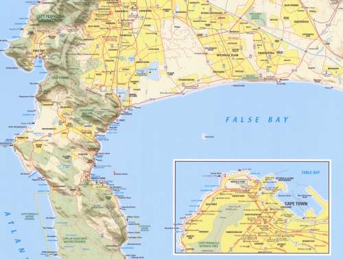 Fairest Cape Map of Cape Peninsula 2000 Printed Map