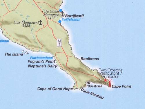 Fairest Cape Map of Cape Peninsula 2000 Printed Map