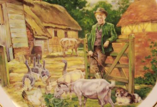 Royal Doulton `Life On The Farm - In The Yard` Fine Bone China Plate