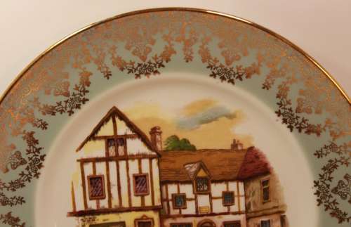 Vintage Liverpool Rd Pottery `Old Coach House - York` Porcelain Plate