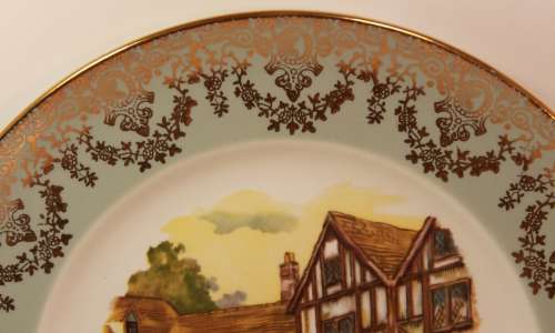 Vintage Liverpool Rd Pottery `Old Coach House - Bristol` Porcelain Plate