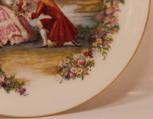 Vintage Royal Doulton `Offering Flowers` Bone China Plate