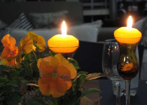 `Candle Lit Dinner Table Setting` Original Digital Download Stock Photo