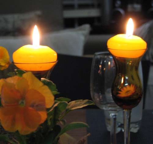 `Candle Lit Dinner Table Setting` Original Digital Download Stock Photo