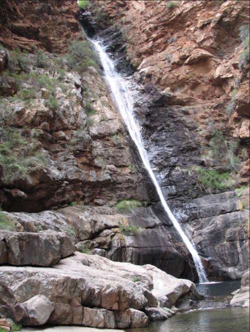 `Waterfall and Rockpool, Meiringspoort` Original Digital Download Stock Photo