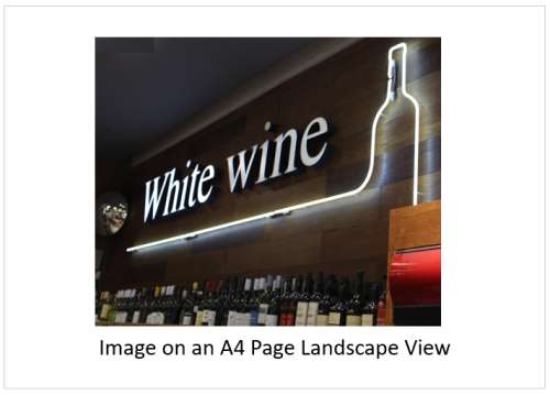 `White Wine In Stock Neon Sign` Original Digital Download Stock Photo