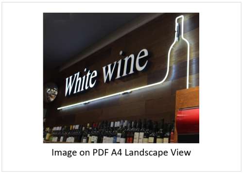`White Wine In Stock Neon Sign` Original Digital Download Stock Photo