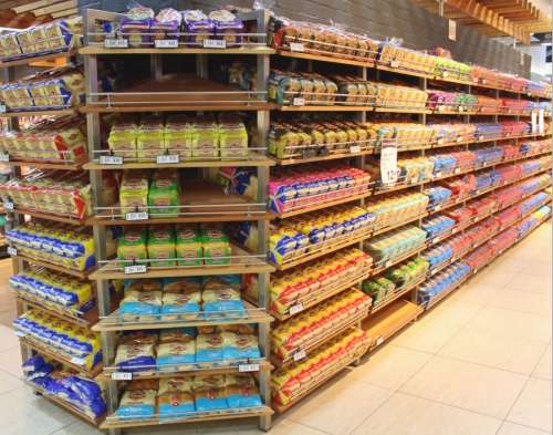 `Bread on Display Shelving` Original Digital Download Stock Photo