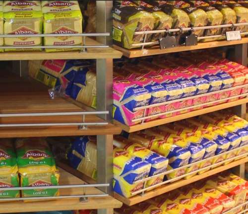 `Bread on Display Shelving` Original Digital Download Stock Photo