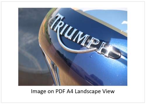 `Triumph Badging On Triumph Rocket Fuel Tank` Original Digital Download Stock Photo