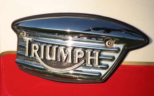 `Triumph Badging On Triumph Scrambler 900 Fuel Tank `Original Digital Download Stock Photo