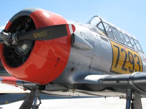 `Harvard Trainer on the Tarmac` Original Digital Download Stock Photo