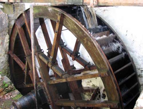 `Working Waterwheel Elim Mill` Original Digital Download Stock Photo