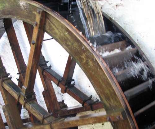 `Working Waterwheel Elim Mill` Original Digital Download Stock Photo