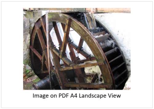 `Working Waterwheel Elim Mill` Original Digital Download Stock Photo