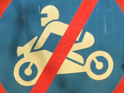 `No Motorbikes Allowed Sign` Original Digital Download Stock Photo