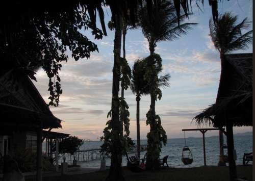 `Thailand Beach Resort Sunset` Original Digital Download Stock Photo