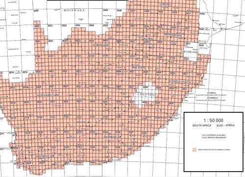 1:50 000 Topographical Map of Cape Town 3318CD Poster Print