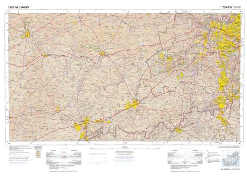 1: 250 000 Topo Cadastral Maps of South Africa Digital Download Transfer