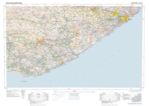 1: 250 000 Topo Cadastral Maps of South Africa Digital Files on 16GB USB