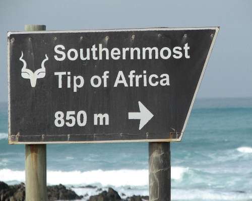 `Cape Agulhas, Southernmost Tip Of Africa Sign` Original Digital Download Stock Photo