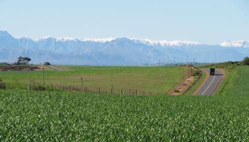`Snow On The Witzenerg Mountains & Winter Crops ` Original Digital Download Stock Photo