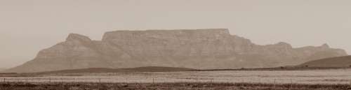 `Table Mountain Sepia Image` Original Digital Download Stock Photo