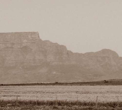 `Table Mountain Sepia Image` Original Digital Download Stock Photo