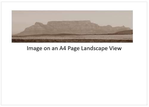 `Table Mountain Sepia Image` Original Digital Download Stock Photo