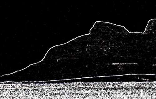 `Table Mountain - Abstract Edges Mono` Original Digital Download Stock Photo