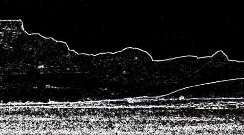 `Table Mountain - Abstract Edges Mono` Original Digital Download Stock Photo
