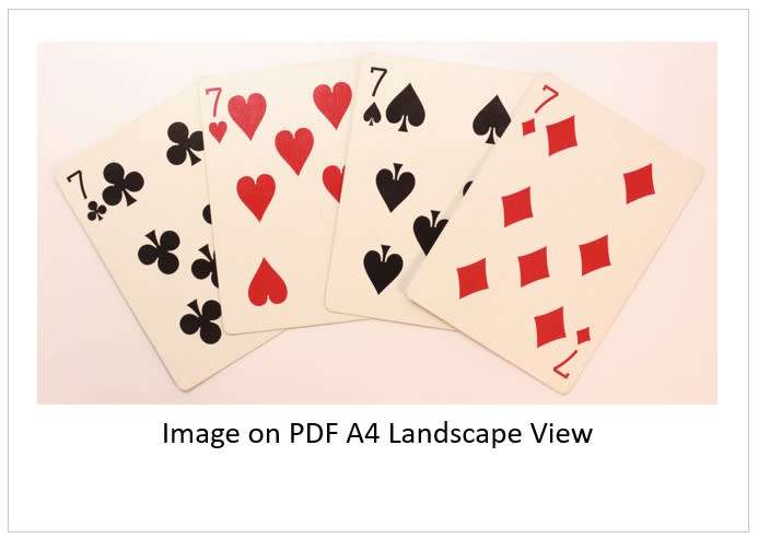 `Playing Cards, Lucky 7`s - Four Of A Kind` Original Digital Download Stock Photo