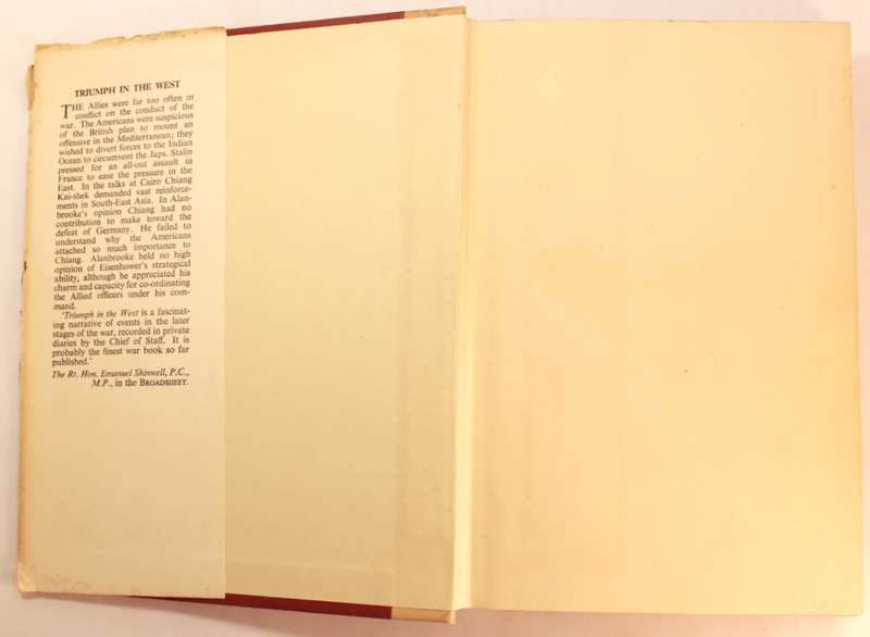 Triumph in The West by Arthur Bryant, Hardcover Book (Diaries of Field Marshal Alanbrooke)