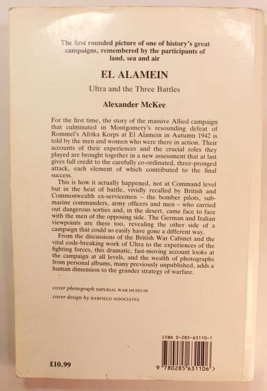 El Alamein by Alexander McKee Softcover Book