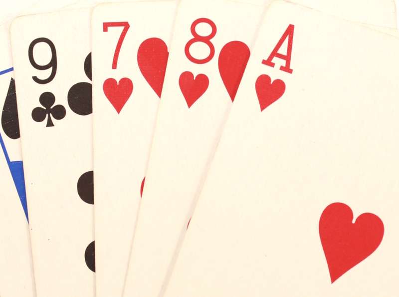 `Playing Cards: Seven Card Rummy Hand` Original Digital Download Stock Photo