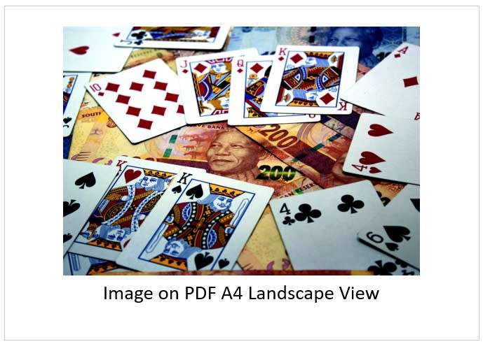 `Playing Cards and SA Currency: Gambling` Original Digital Download Stock Photo