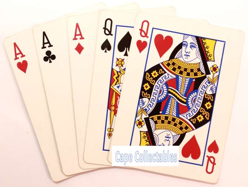 `Playing Cards: Full House 3 Aces and 2 Queens` Original Digital Download Stock Photo