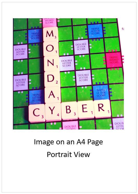 `Scrabble Board Words: Cyber Monday` Original Digital Download Stock Photo