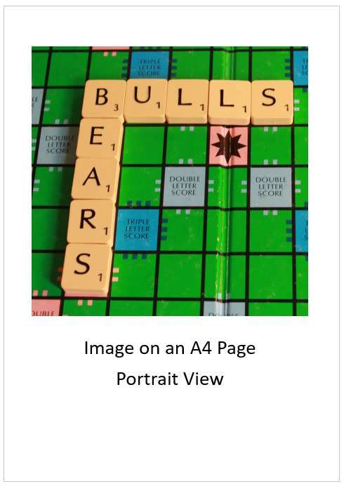 `Scrabble Board Words: Bulls and Bears` Original Digital Download Stock Photo
