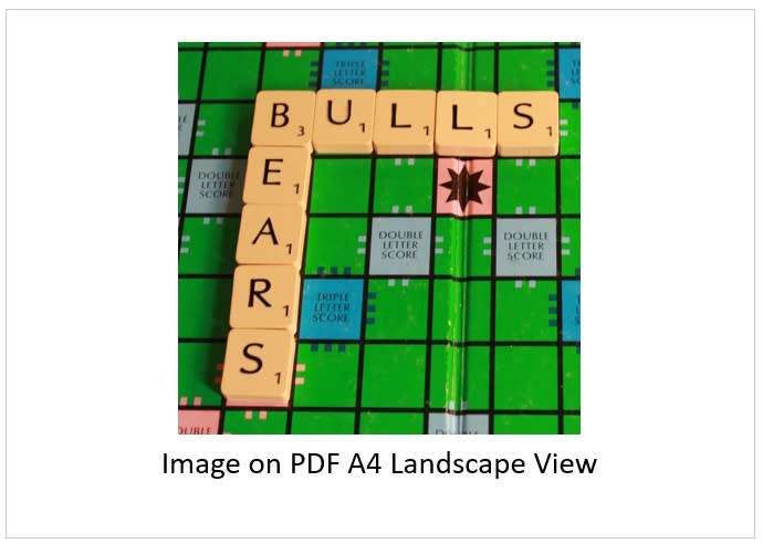 `Scrabble Board Words: Bulls and Bears` Original Digital Download Stock Photo