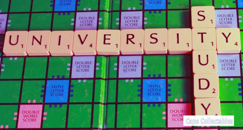 `Scrabble Board Words: University Study` Original Digital Download Stock Photo