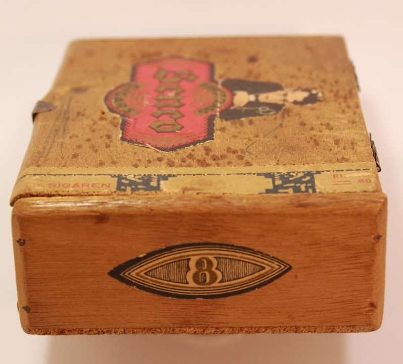 Vintage `Senco First Class Cigars` Wooden Cigar Box
