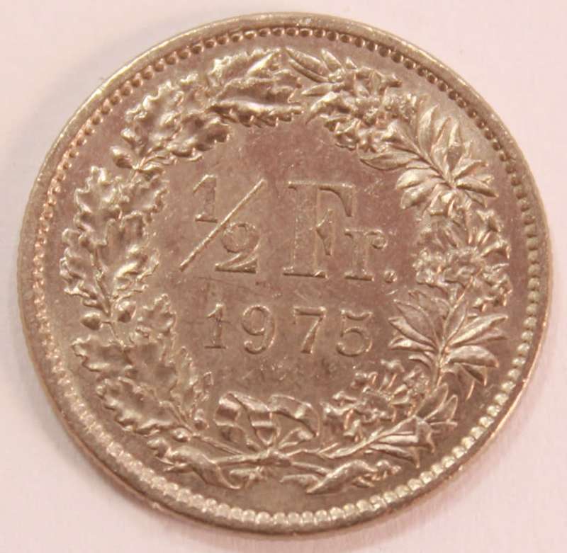 Switzerland 1/2 Franc 1975 Coin Circulated