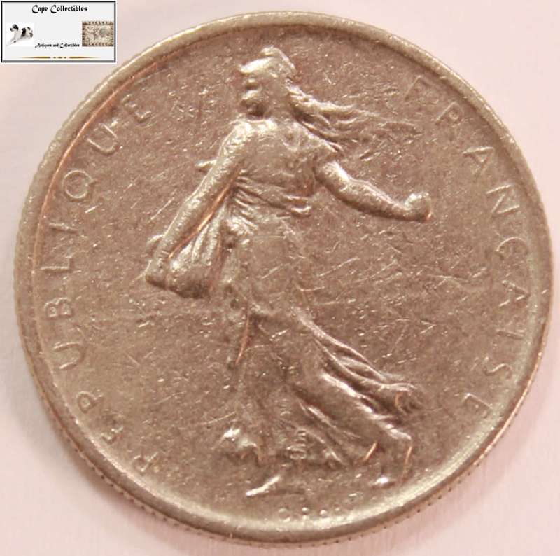 France 1/2 Franc Coins 1965 Circulated